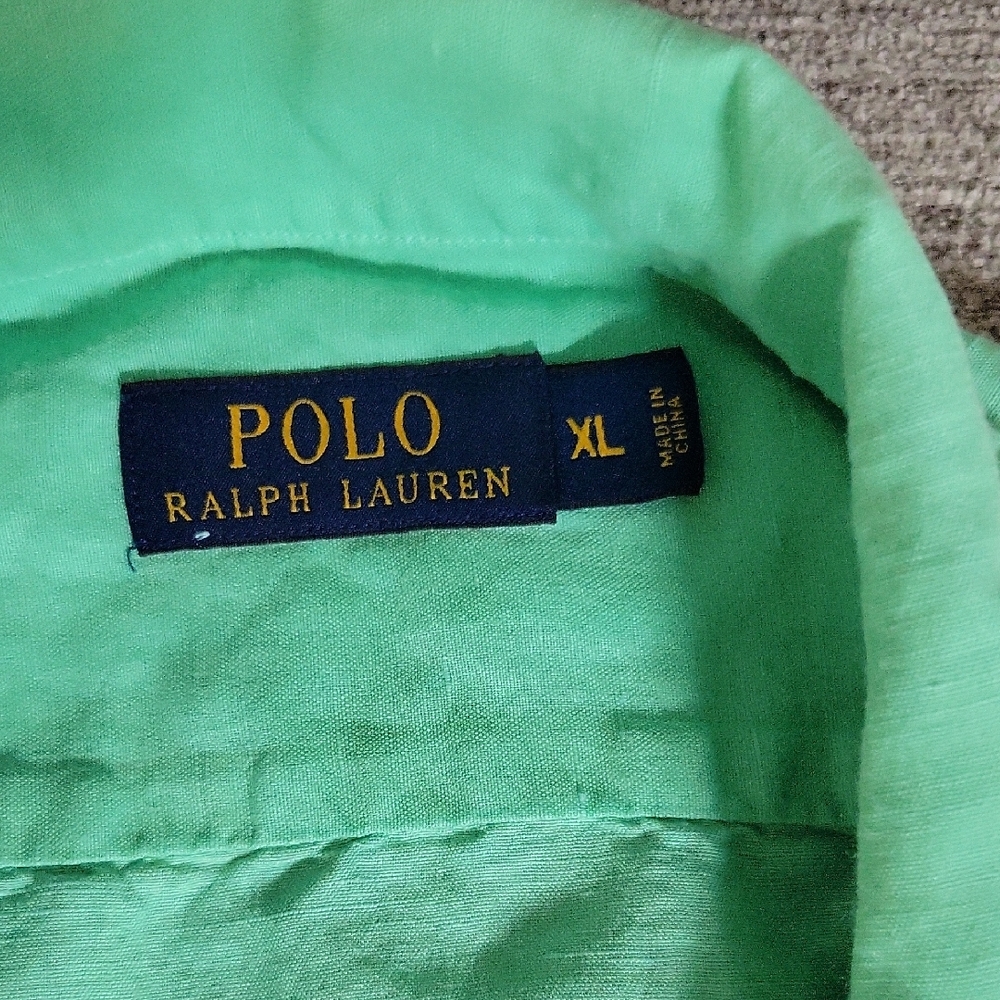 Polo by Ralph Lauren Men's Green Casual Button Down Shirt - Picture 2 of 2